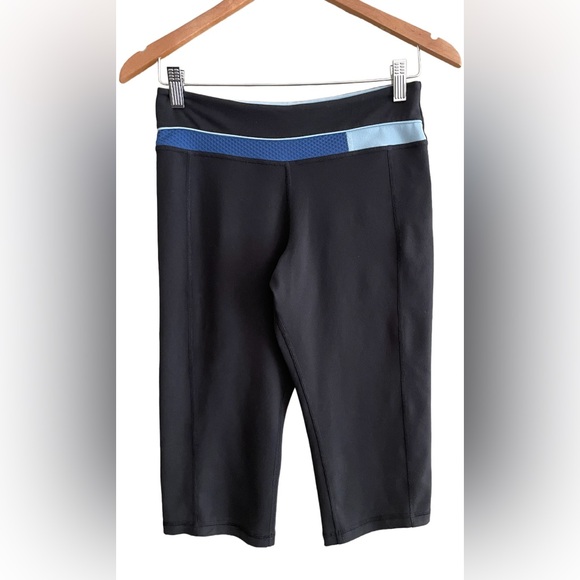 adidas Pants - Adidas: Black and Blue  Activewear Capris Leggings